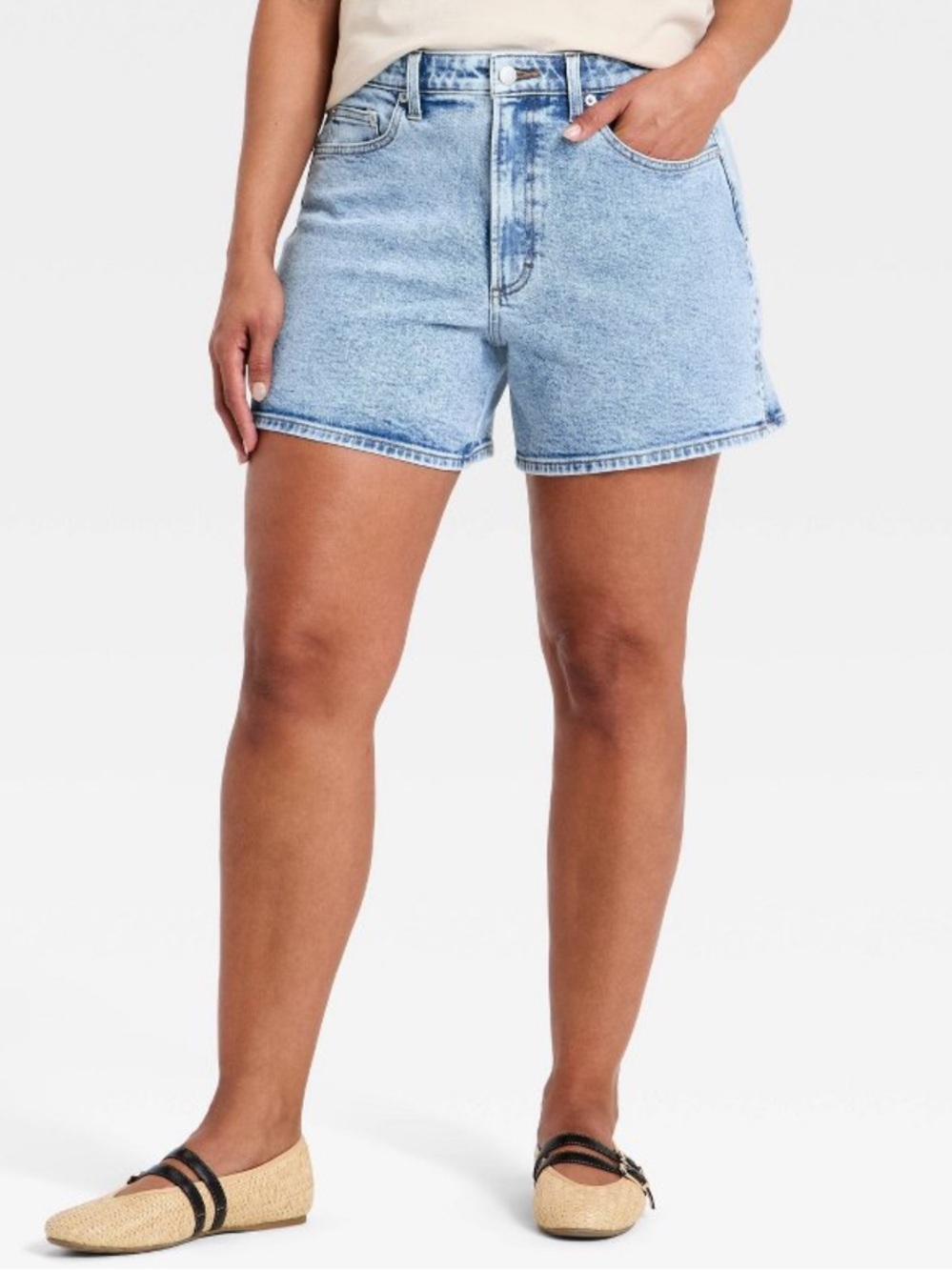 Women’s A-Line 5” High-Waist Jeans Shorts